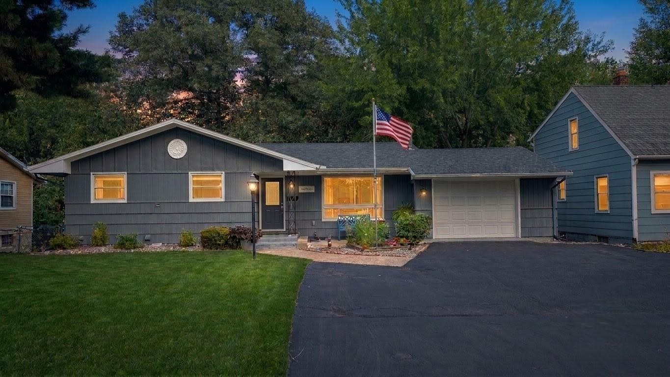 411 Van Buren Avenue South, Edina MN, exterior at twilight